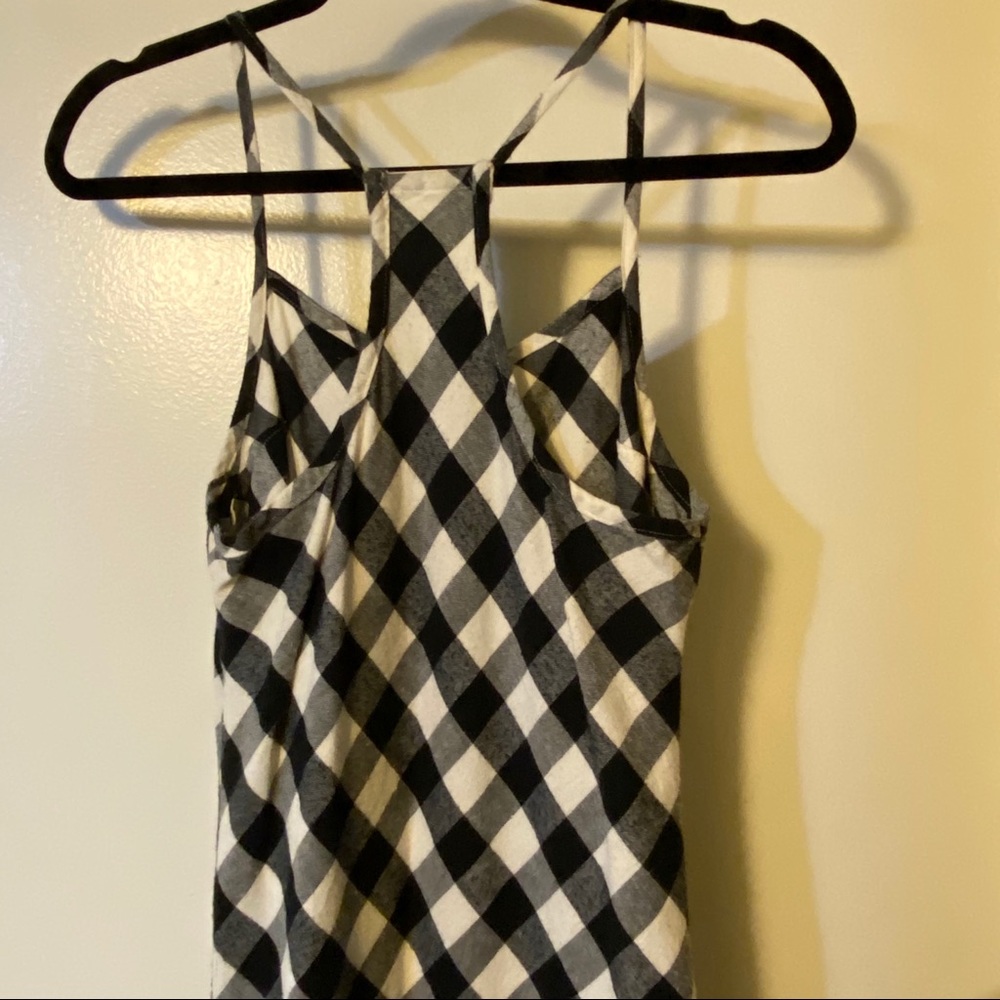 SKIN Gingham Black White Midi Dress Size 0 - Picture 3 of 7